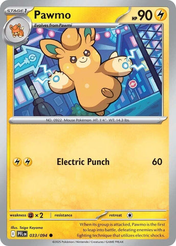 Pawmo (033/094) [Mega Evolution: Phantasmal Flames] - Pokemon Cards For Your TCG Needs!