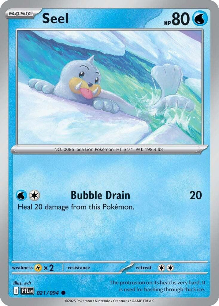 Seel (021/094) [Mega Evolution: Phantasmal Flames] - Pokemon Cards For Your TCG Needs!