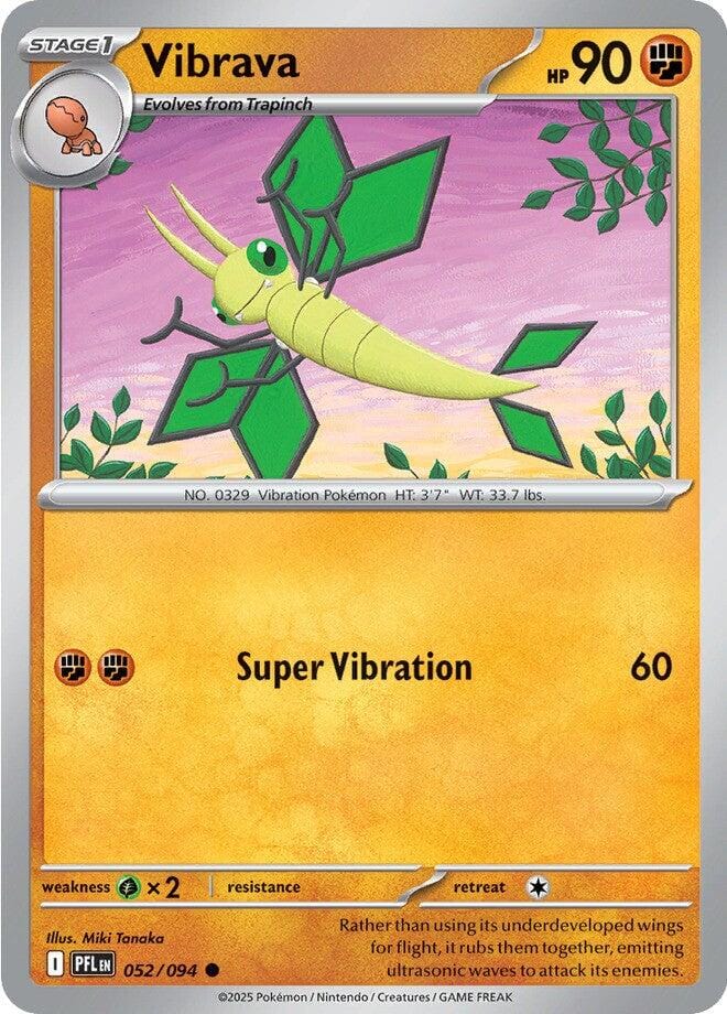 Vibrava (052/094) [Mega Evolution: Phantasmal Flames] - Pokemon Cards For Your TCG Needs!