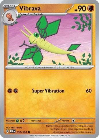 Vibrava (052/094) [Mega Evolution: Phantasmal Flames] - Pokemon Cards For Your TCG Needs!