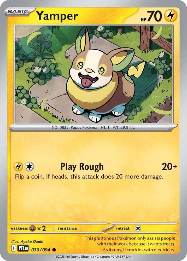 Yamper (030/094) [Mega Evolution: Phantasmal Flames] - Pokemon Cards For Your TCG Needs!