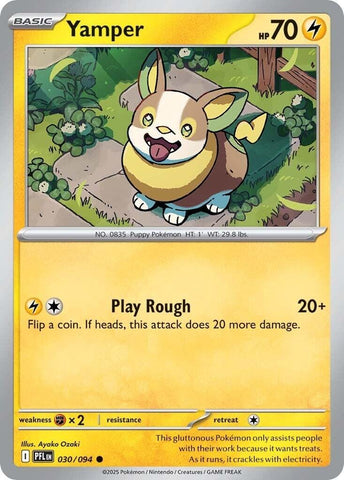 Yamper (030/094) [Mega Evolution: Phantasmal Flames] - Pokemon Cards For Your TCG Needs!