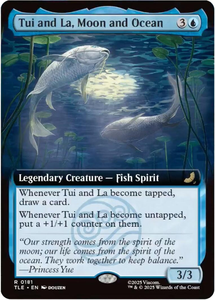 Tui and La, Moon and Ocean (Extended Art) [Avatar: The Last Airbender: Eternal-Legal] Magic: The Gathering