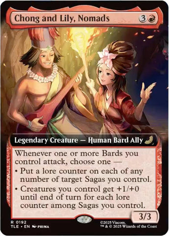 Chong and Lily, Nomads (Extended Art) [Avatar: The Last Airbender: Eternal-Legal] Magic: The Gathering