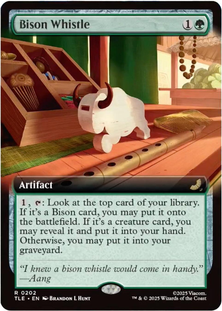 Bison Whistle (Extended Art) [Avatar: The Last Airbender: Eternal-Legal] Magic: The Gathering