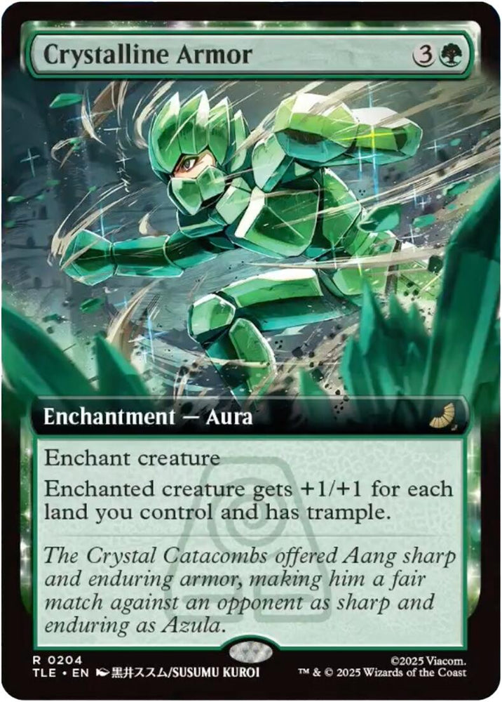 Crystalline Armor (Extended Art) [Avatar: The Last Airbender: Eternal-Legal] Magic: The Gathering