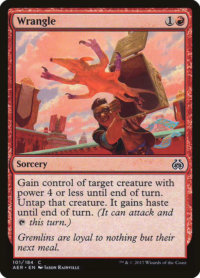 Wrangle (Intro Pack) [Aether Revolt Promos] Magic: The Gathering
