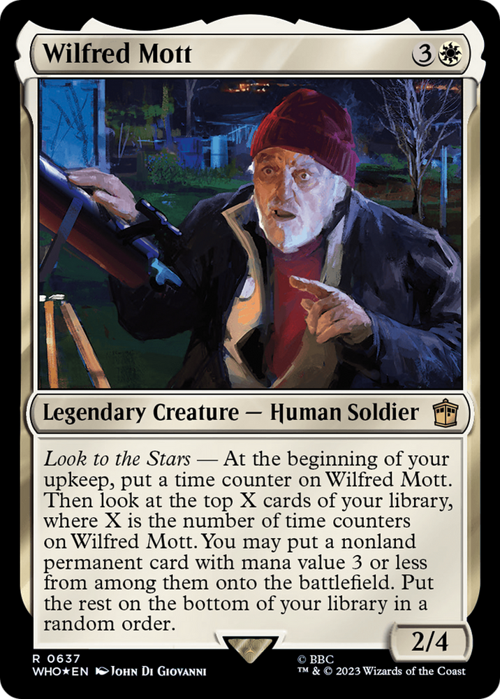 Wilfred Mott (Surge Foil) [Doctor Who] Magic: The Gathering