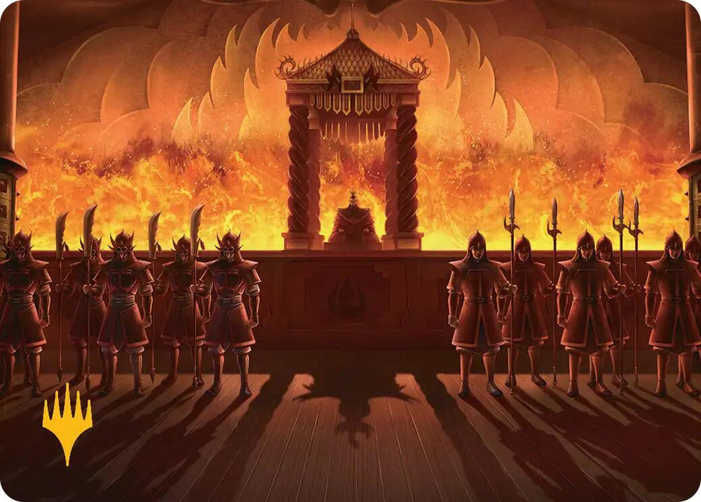 Fire Lord Ozai Art Card (Gold-Stamped Planeswalker Symbol) [Avatar: The Last Airbender Art Series] Magic: The Gathering