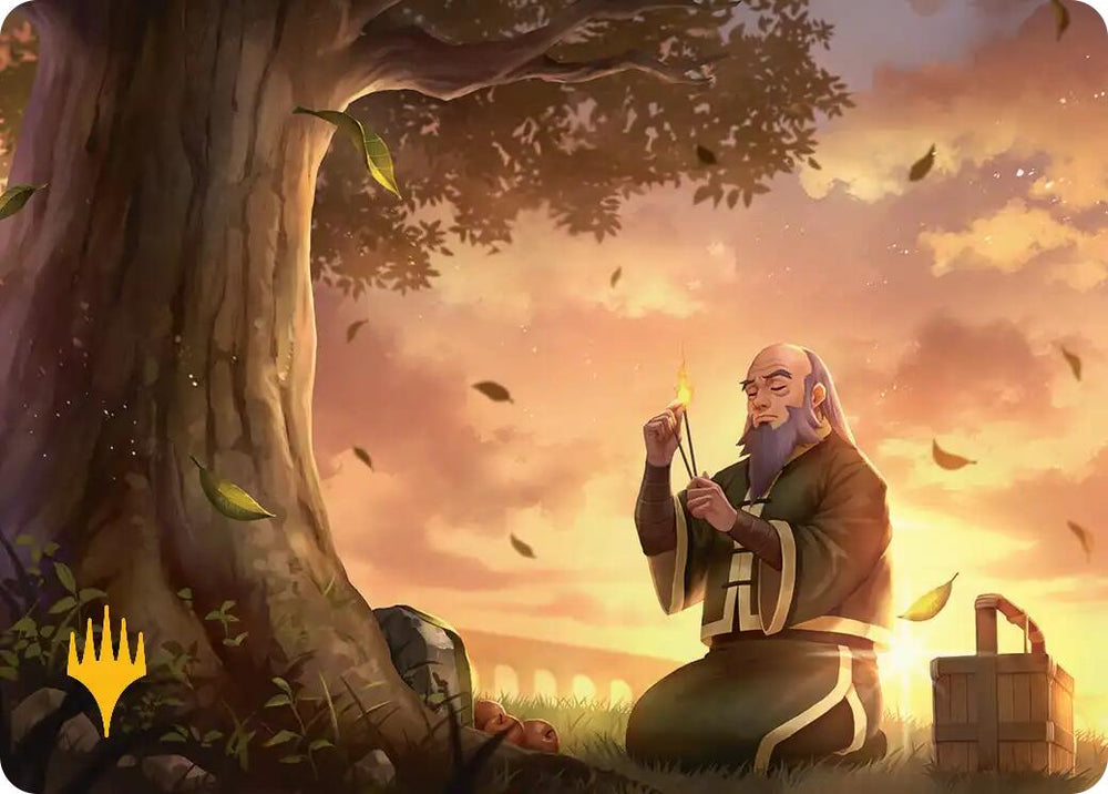 Bastion of Remembrance Art Card (Gold-Stamped Planeswalker Symbol) [Avatar: The Last Airbender Art Series] Magic: The Gathering