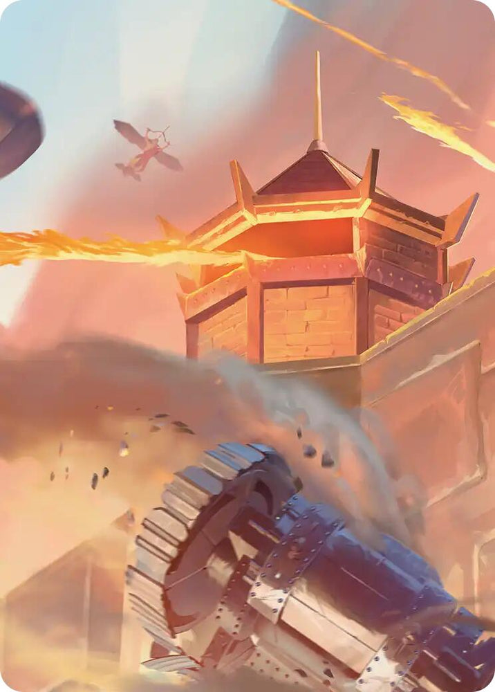 Fire Nation Turret Art Card [Avatar: The Last Airbender Art Series] Magic: The Gathering