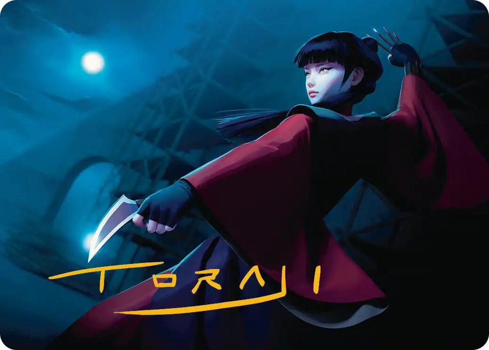 Mai, Jaded Edge Art Card (Gold-Stamped Signature) [Avatar: The Last Airbender Art Series] Magic: The Gathering