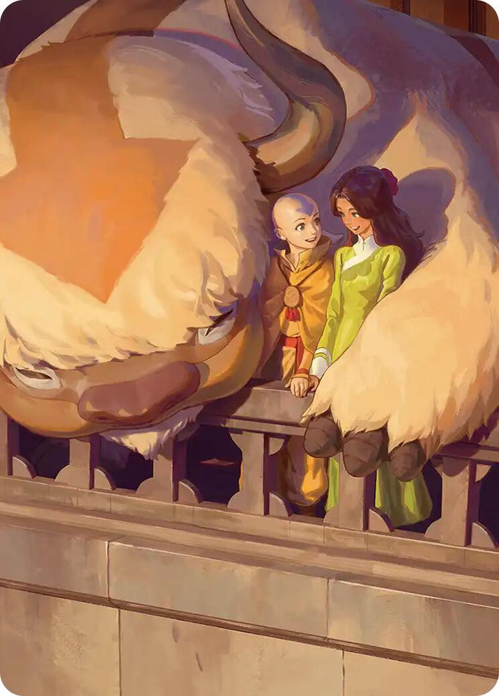 Aang and Katara Art Card [Avatar: The Last Airbender Art Series] Magic: The Gathering