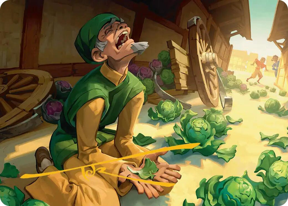 Unlucky Cabbage Merchant Art Card (Gold-Stamped Signature) [Avatar: The Last Airbender Art Series] Magic: The Gathering