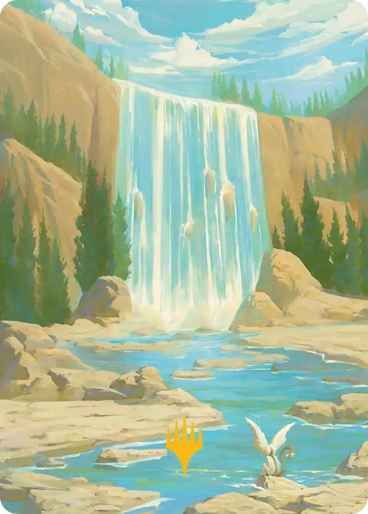 Island Art Card (Gold-Stamped Signature) [Avatar: The Last Airbender Art Series] Magic: The Gathering