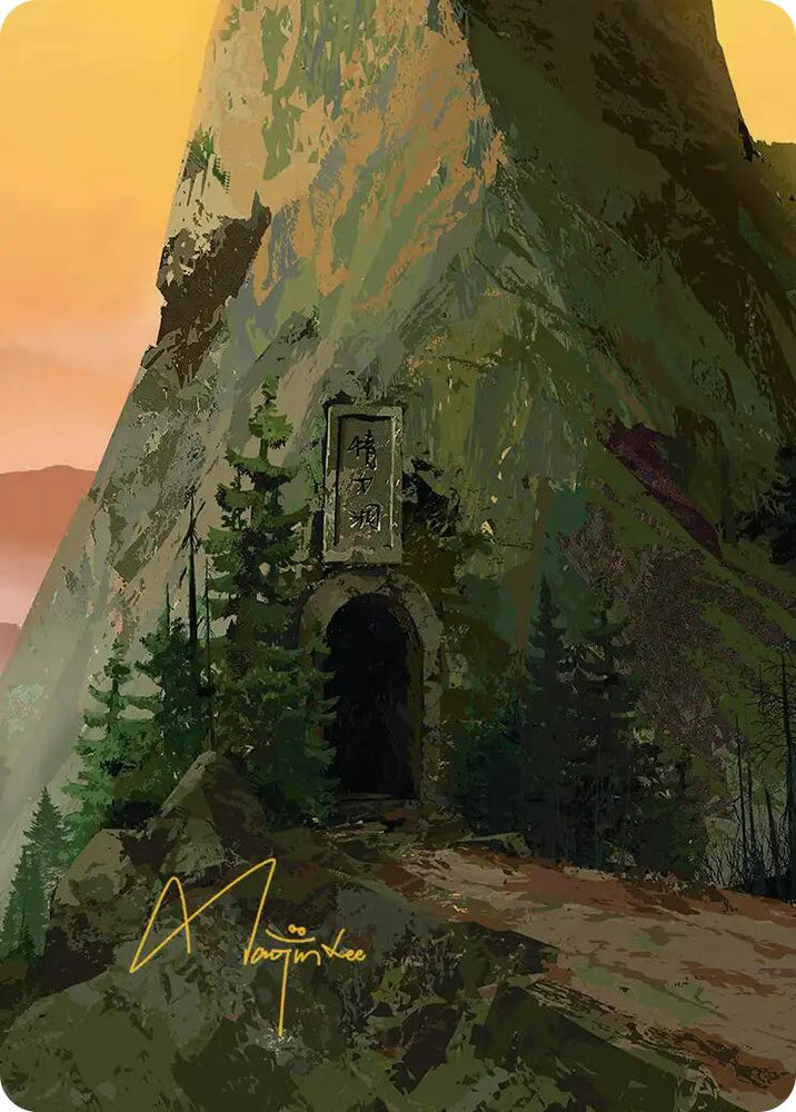 Mountain Art Card (Gold-Stamped Signature) [Avatar: The Last Airbender Art Series] Magic: The Gathering