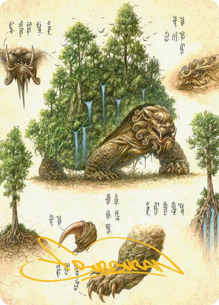 The Lion-Turtle Art Card (Gold-Stamped Signature) [Avatar: The Last Airbender Art Series] Magic: The Gathering
