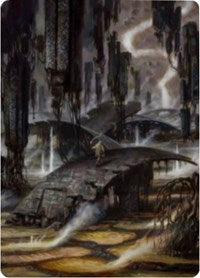 Grimclimb Pathway Art Card [Zendikar Rising Art Series] Magic: The Gathering