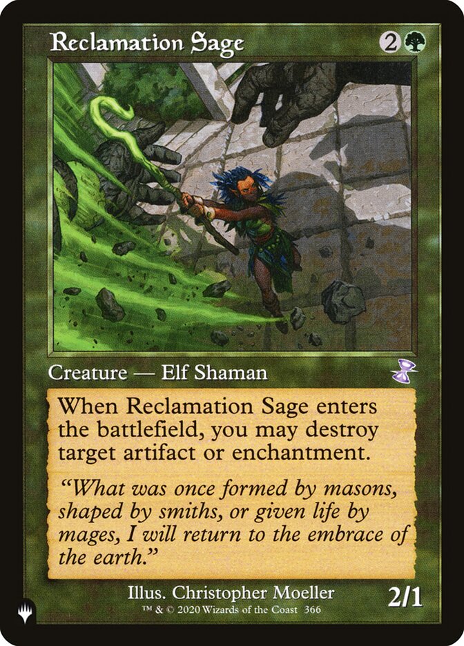 Reclamation Sage [The List] Magic: The Gathering