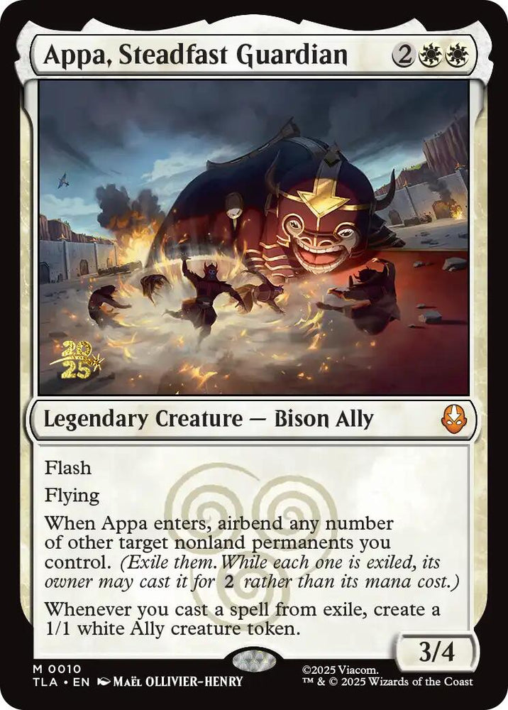 Appa, Steadfast Guardian [Avatar: The Last Airbender Prerelease Cards] Magic: The Gathering
