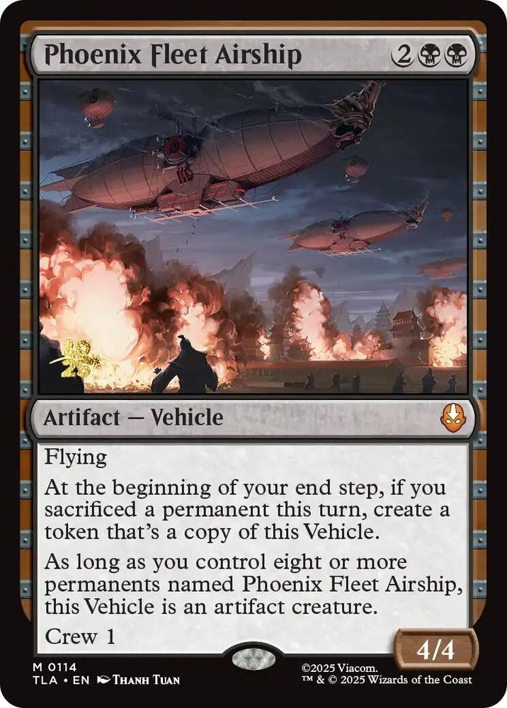 Phoenix Fleet Airship [Avatar: The Last Airbender Prerelease Cards] Magic: The Gathering