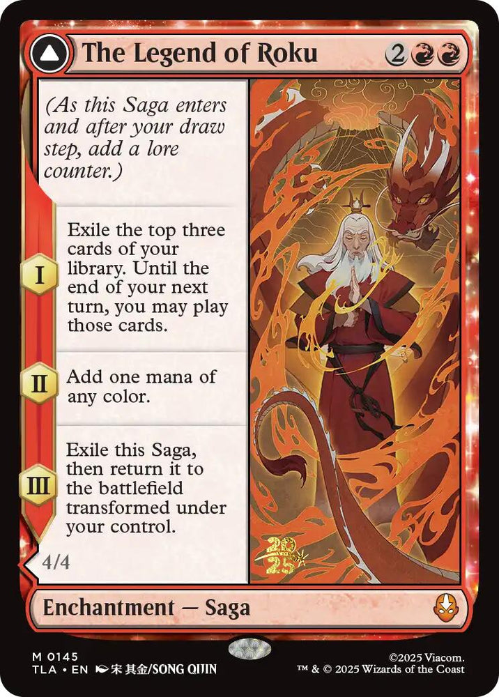 The Legend of Roku [Avatar: The Last Airbender Prerelease Cards] Magic: The Gathering