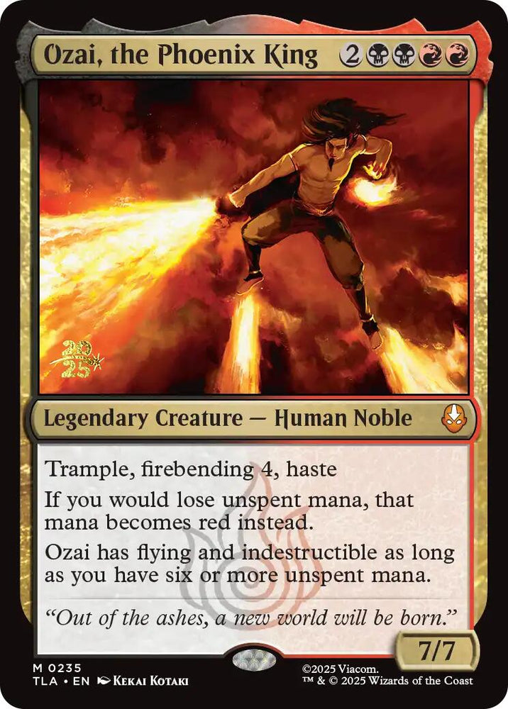 Ozai, the Phoenix King [Avatar: The Last Airbender Prerelease Cards] Magic: The Gathering