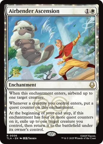 Airbender Ascension [Avatar: The Last Airbender Prerelease Cards] Magic: The Gathering
