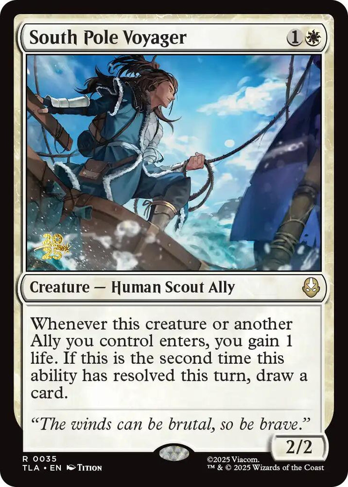 South Pole Voyager [Avatar: The Last Airbender Prerelease Cards] Magic: The Gathering