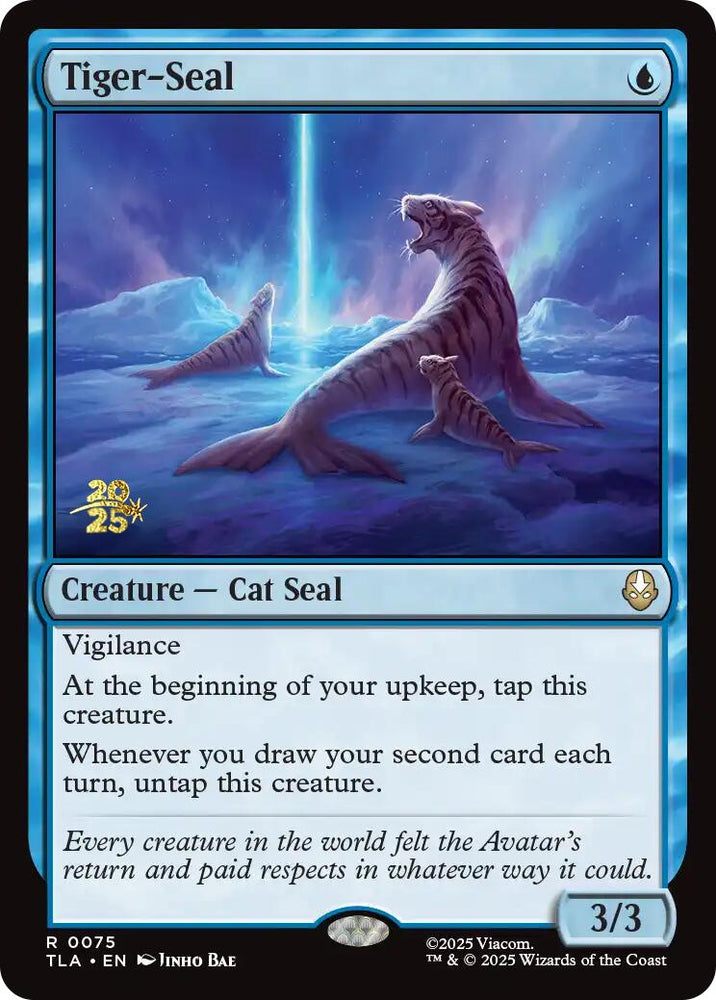Tiger-Seal [Avatar: The Last Airbender Prerelease Cards] Magic: The Gathering