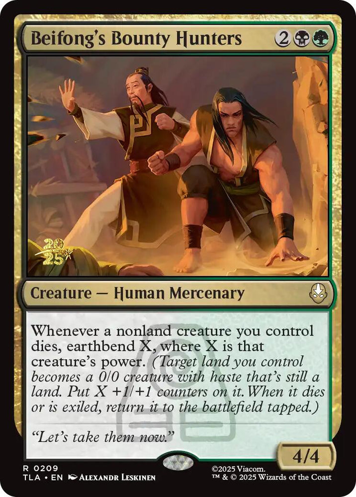 Beifong's Bounty Hunters [Avatar: The Last Airbender Prerelease Cards] Magic: The Gathering