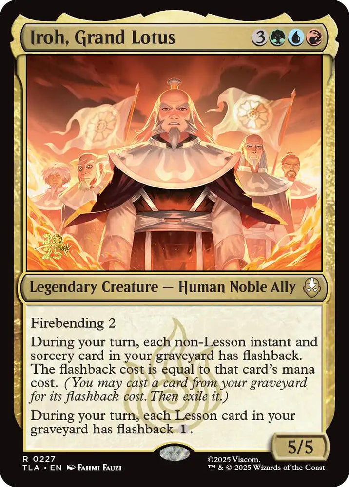 Iroh, Grand Lotus [Avatar: The Last Airbender Prerelease Cards] Magic: The Gathering
