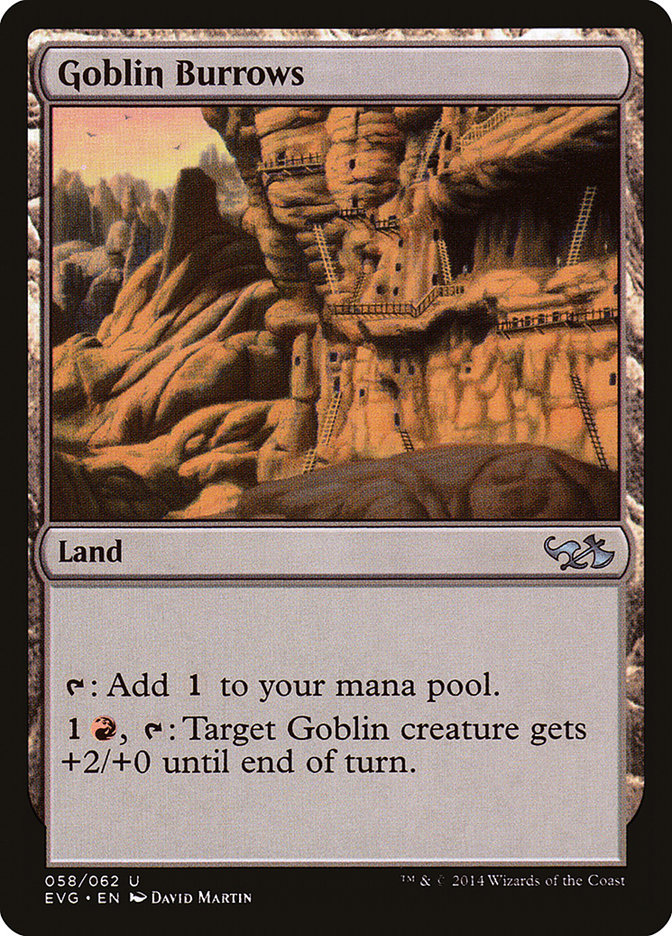 Goblin Burrows (Elves vs. Goblins) [Duel Decks Anthology] Magic: The Gathering