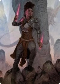 Kaya the Inexorable Art Card [Kaldheim Art Series] Magic: The Gathering