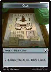Ally (0004) // Clue (0015) Double-Sided Token [Avatar: The Last Airbender Tokens] Magic: The Gathering