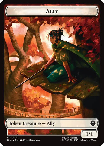 Ally (0004) // Clue (0015) Double-Sided Token [Avatar: The Last Airbender Tokens] Magic: The Gathering
