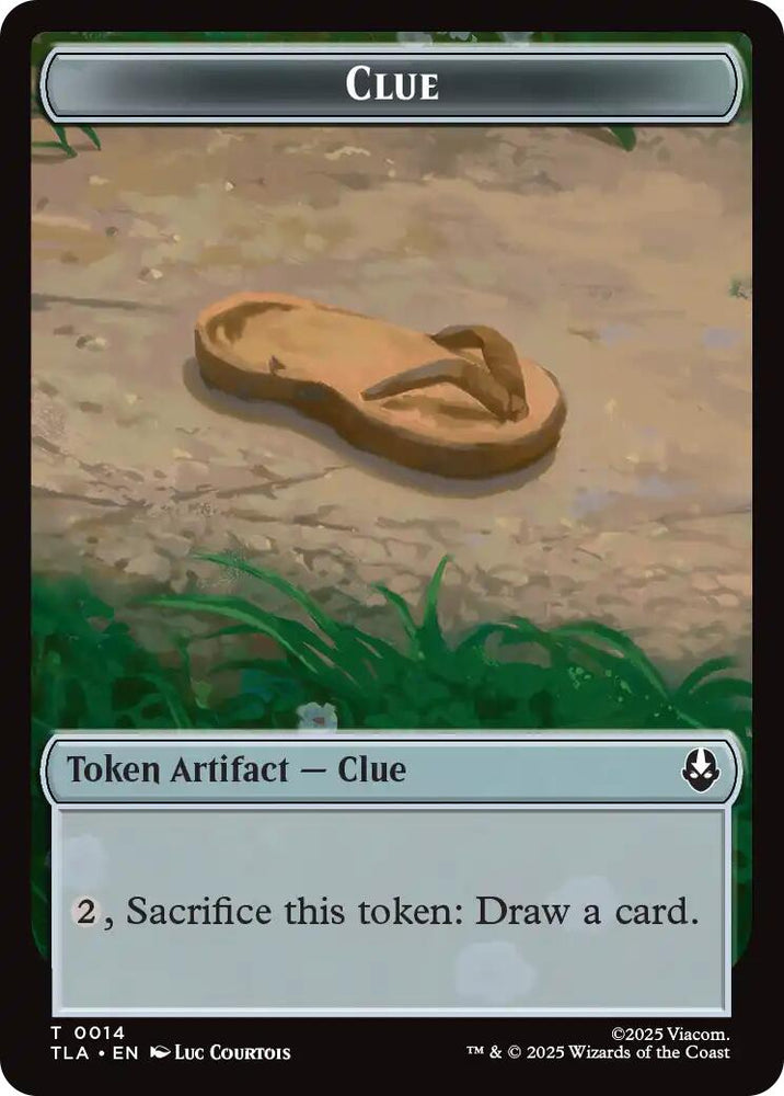 Ally (0005) // Clue (0014) Double-Sided Token [Avatar: The Last Airbender Tokens] Magic: The Gathering