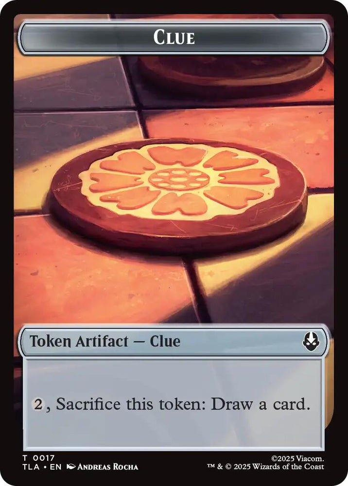 Ally (0006) // Clue (0017) Double-Sided Token [Avatar: The Last Airbender Tokens] Magic: The Gathering
