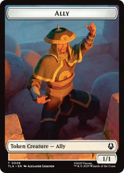 Ally (0006) // Clue (0017) Double-Sided Token [Avatar: The Last Airbender Tokens] Magic: The Gathering