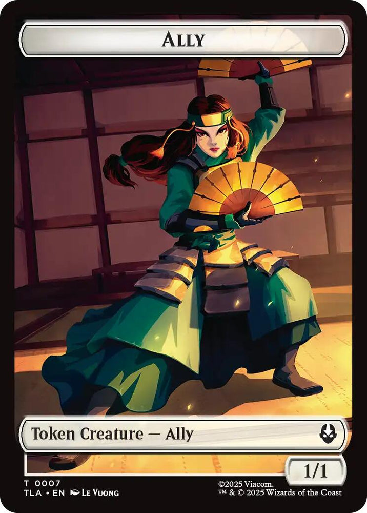 Ally (0007) // Clue (0018) Double-Sided Token [Avatar: The Last Airbender Tokens] Magic: The Gathering