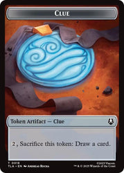 Ally (0007) // Clue (0018) Double-Sided Token [Avatar: The Last Airbender Tokens] Magic: The Gathering