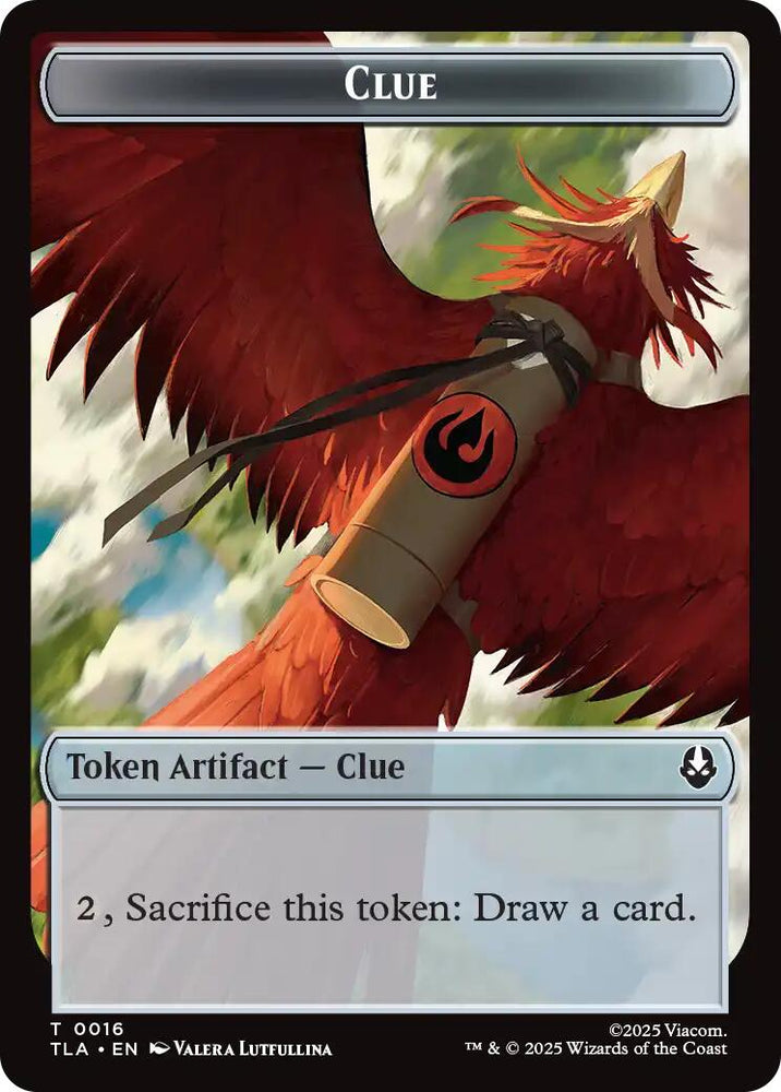 Ally (0008) // Clue (0016) Double-Sided Token [Avatar: The Last Airbender Tokens] Magic: The Gathering