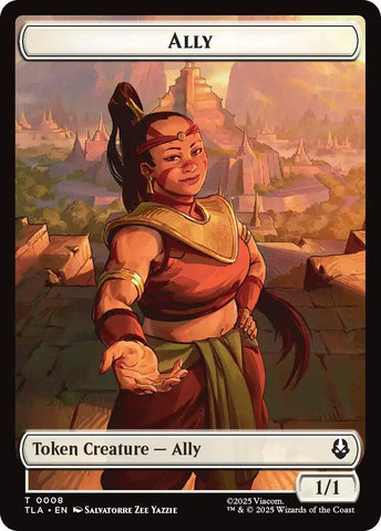 Ally (0008) // Clue (0016) Double-Sided Token [Avatar: The Last Airbender Tokens] Magic: The Gathering
