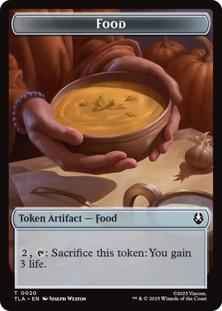 Bear // Food (0020) Double-Sided Token [Avatar: The Last Airbender Tokens] Magic: The Gathering