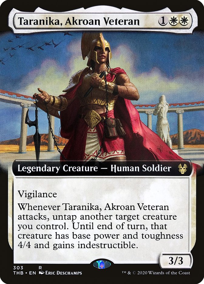 Taranika, Akroan Veteran (Extended Art) [Theros Beyond Death] Magic: The Gathering
