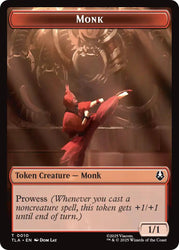 Monk // Food (0021) Double-Sided Token [Avatar: The Last Airbender Tokens] Magic: The Gathering