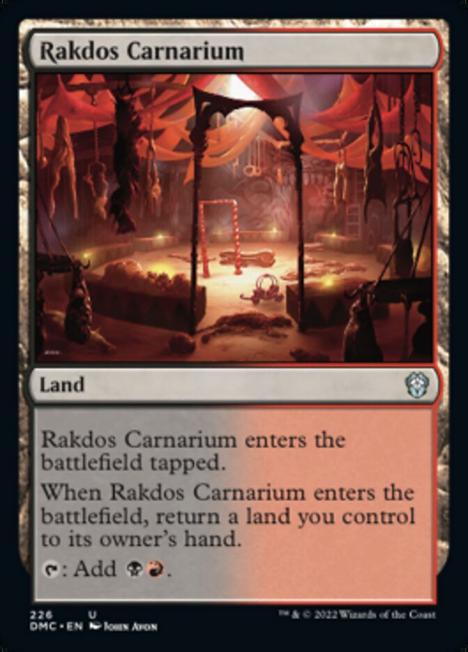 Rakdos Carnarium [Dominaria United Commander] Magic: The Gathering