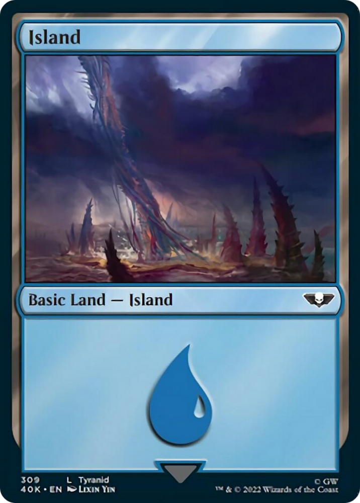 Island (309) [Warhammer 40,000] Magic: The Gathering