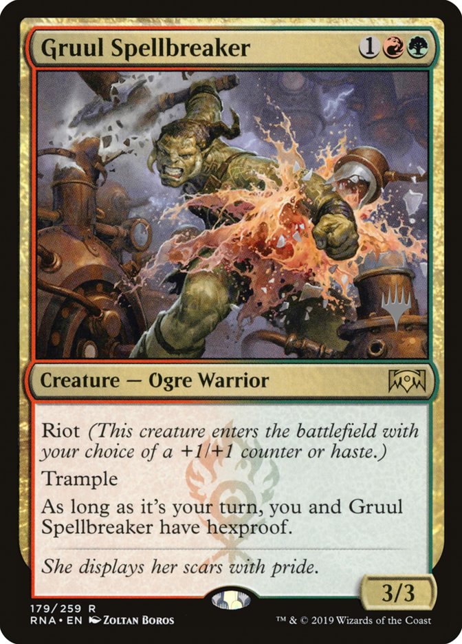 Gruul Spellbreaker (Promo Pack) [Ravnica Allegiance Promos] Magic: The Gathering