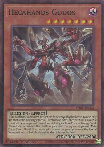 Hecahands Godos (Super Rare) [PHRE-EN003] Super Rare Yu-Gi-Oh!